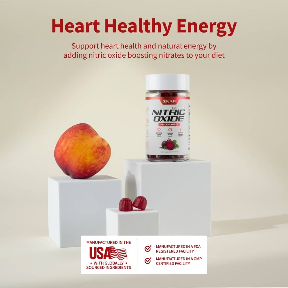Nitric Oxide Gummies - Peach Flavor - Trending Wellness Store