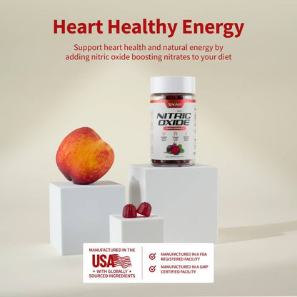 Nitric Oxide Gummies - Peach Flavor - Trending Wellness Store