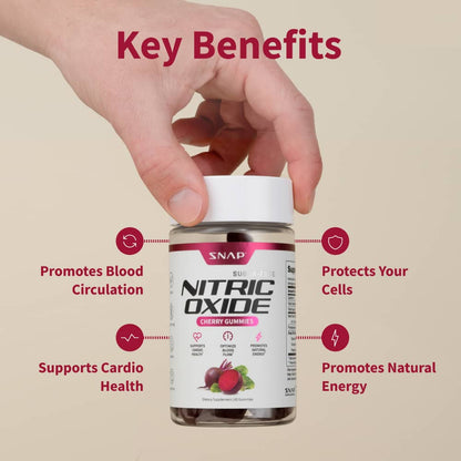 Nitric Oxide Gummies (Cherry Flavor) - 3 Month Supply - Trending Wellness Store