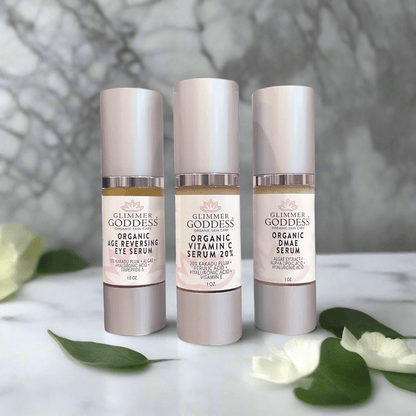 Organic Anti-Aging Trio Vitamin C + DMAE + Age Reversing Eye Serum - Trending Wellness Store