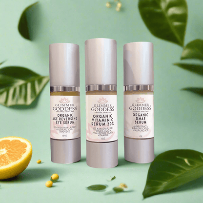 Organic Anti-Aging Trio Vitamin C + DMAE + Age Reversing Eye Serum - Trending Wellness Store