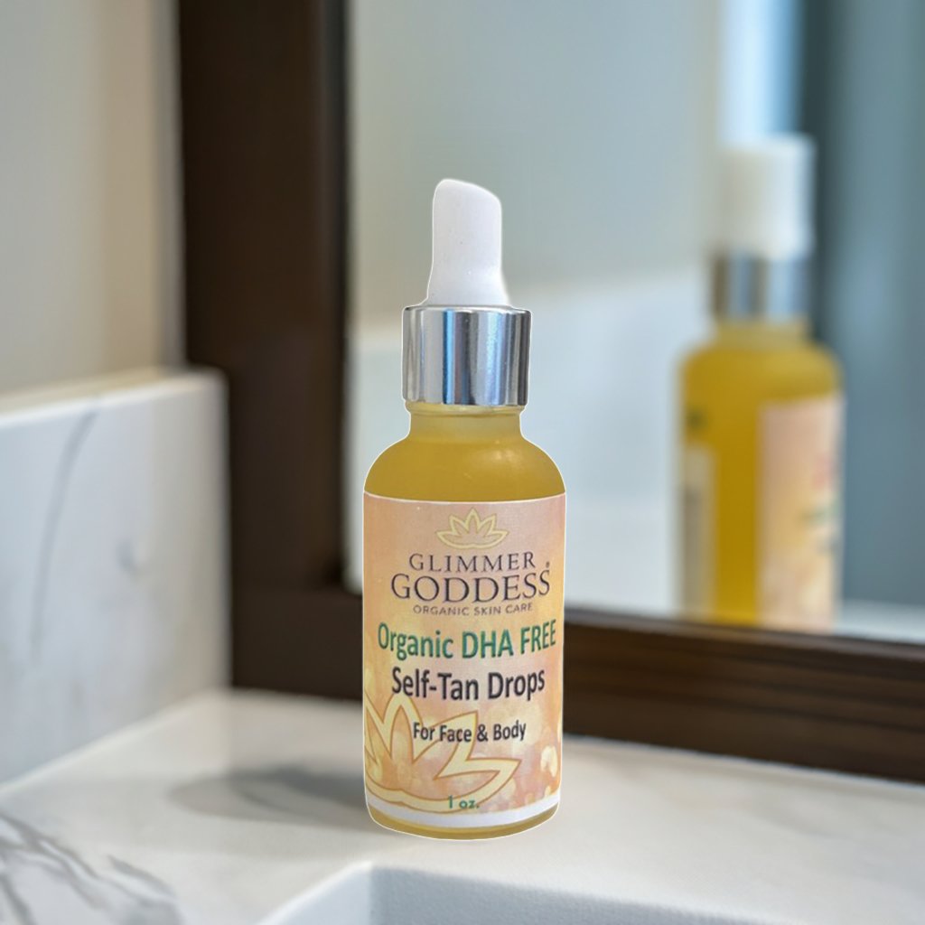 Organic DHA FREE Tanning Drops for Face & Body 1 oz. - Trending Wellness Store