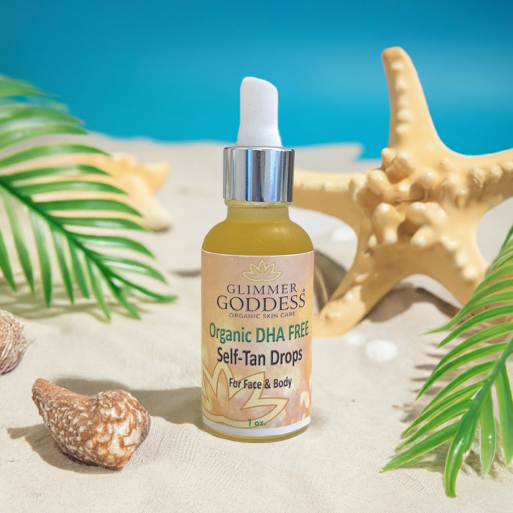 Organic DHA FREE Tanning Drops for Face & Body 1 oz. - Trending Wellness Store