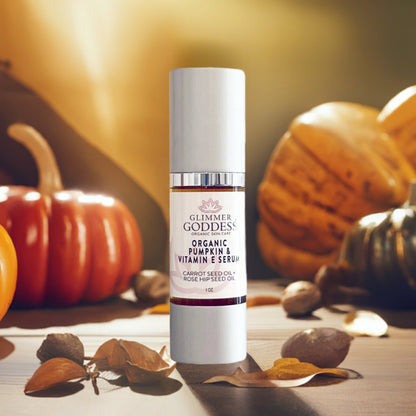 Organic Pumpkin Serum with Collagen Boosting Vitamin E Instant Glow Treatment - Trending Wellness Store