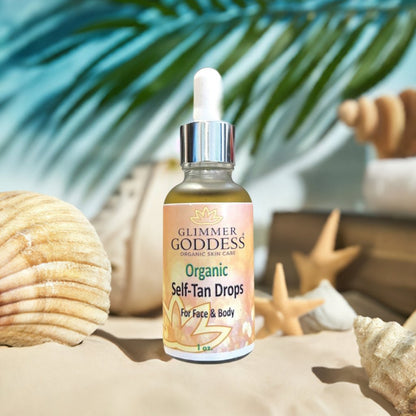 Organic Self Tan Drops for Face & Body 1 oz. - Trending Wellness Store