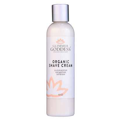 Glimmer Goddess’ Best Organic Shave Cream with Aloe, Coconut Oil, & Shea Butter - Trending Wellness Store