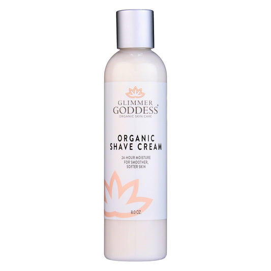 Glimmer Goddess’ Best Organic Shave Cream with Aloe, Coconut Oil, & Shea Butter - Trending Wellness Store