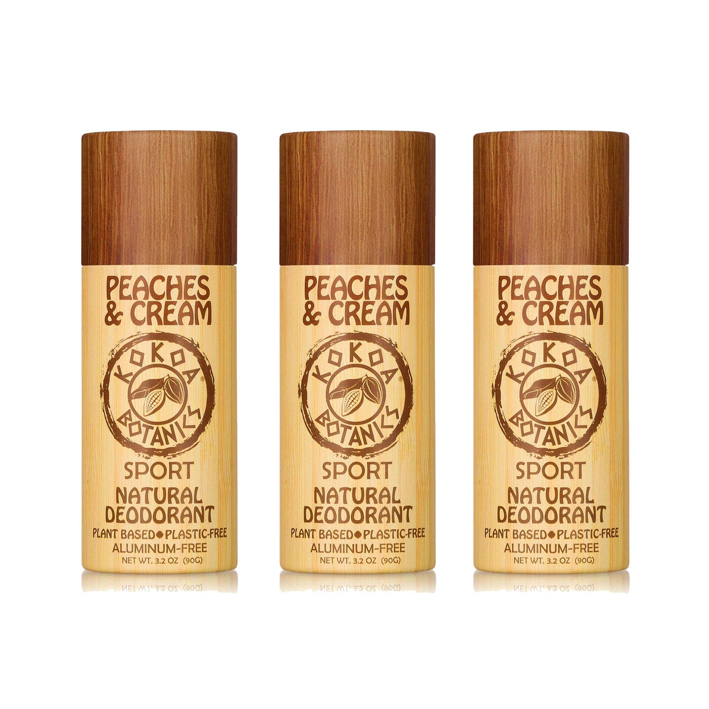 Peaches and Cream - Natural Deodorant - Organic - Aluminum-Free - Plastic-Free 3.2 oz - Trending Wellness Store