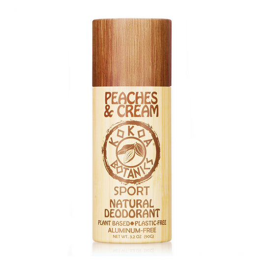 Peaches and Cream - Natural Deodorant - Organic - Aluminum-Free - Plastic-Free 3.2 oz - Trending Wellness Store
