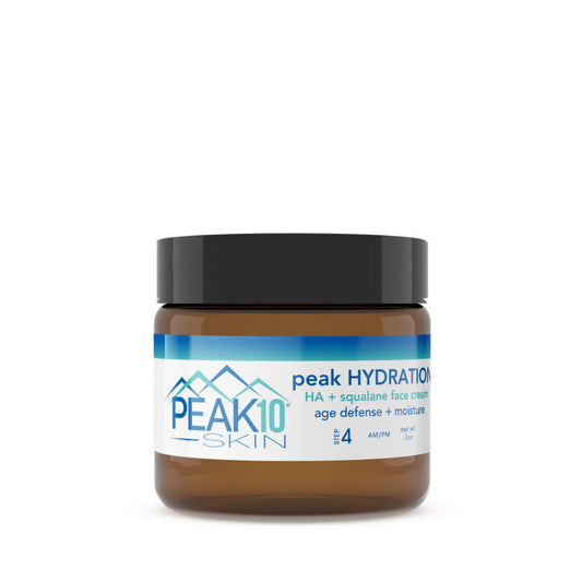 peak HYDRATION HA + squalane face cream | age defense + moisture 2oz - Trending Wellness Store