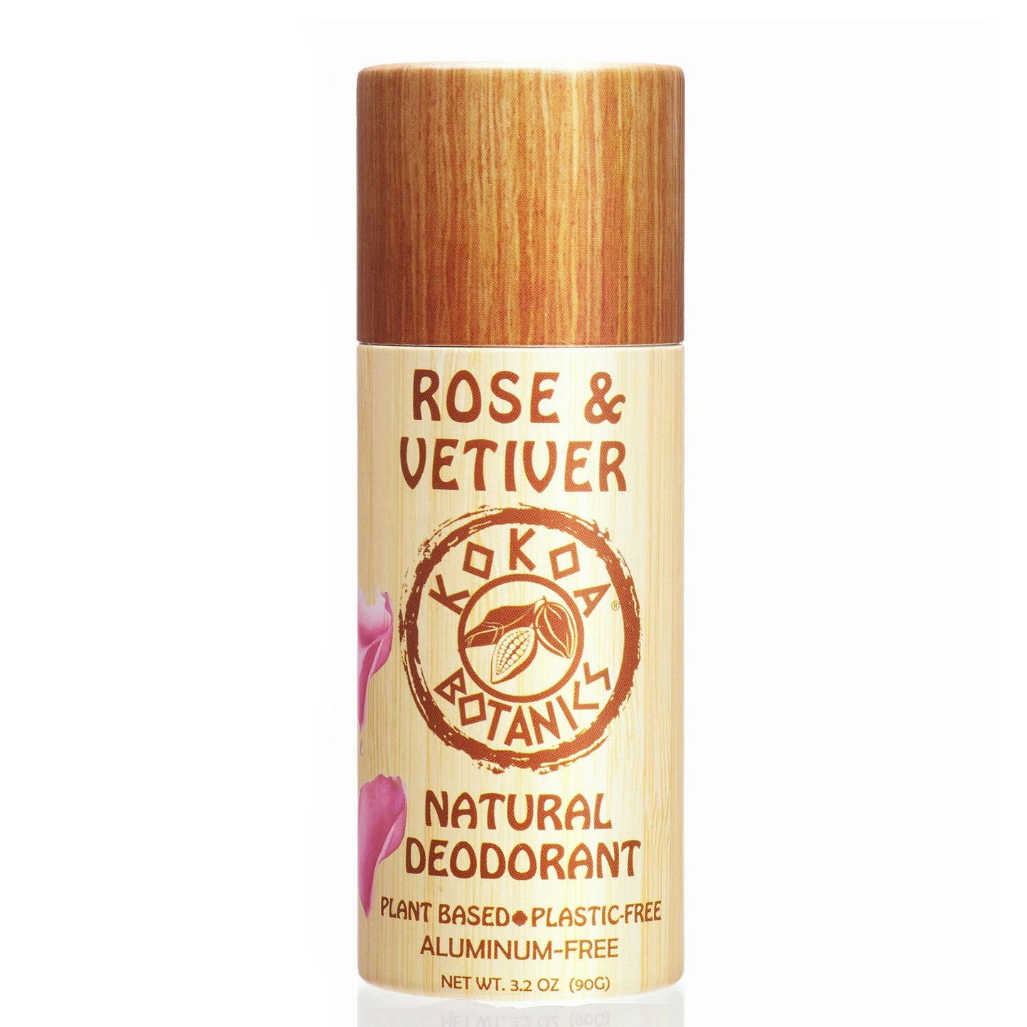 ROSE and VETIVER - Natural Deodorant - Plastic-Free - Aluminum-Free - 3.2 oz - Trending Wellness Store