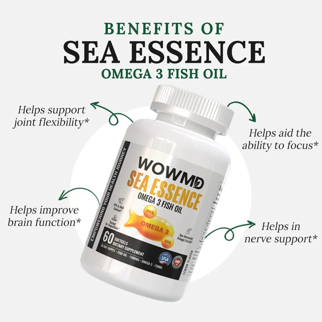 Sea Essence Omega 3 Fish Oil - Trending Wellness Store