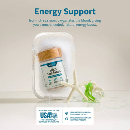 Irish Sea Moss w/ Iodine Energy Support - Buy 2, Get 1 FREE! - Trending Wellness Store