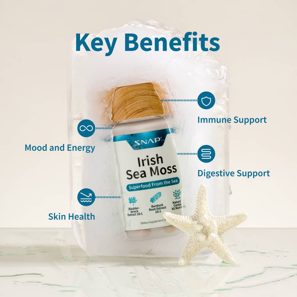 Irish Sea Moss w/ Iodine Energy Support - Buy 2, Get 1 FREE! - Trending Wellness Store
