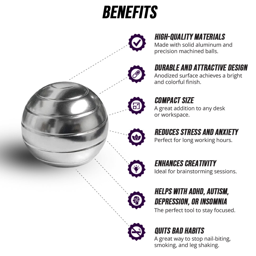 Rotating Desktop Spinning Ball - Trending Wellness Store