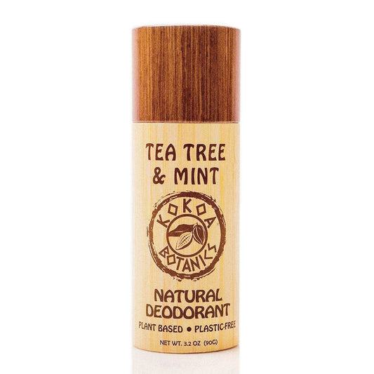 TEA TREE and MINT - Natural Detox Deodorant - Sport- Aluminum-Free - Plastic-Free 3.2 oz - Trending Wellness Store