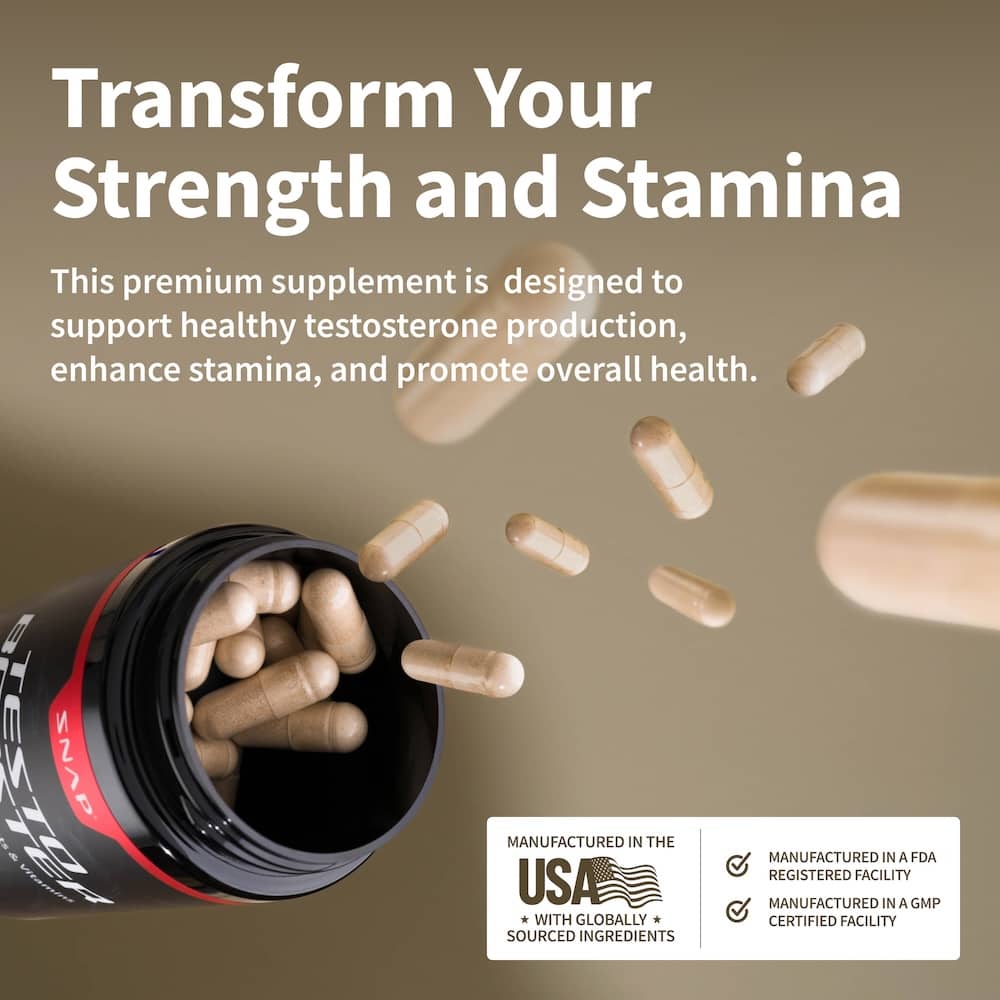 3 Testo Boosters + 1 Free Container + Free E-Book - Trending Wellness Store