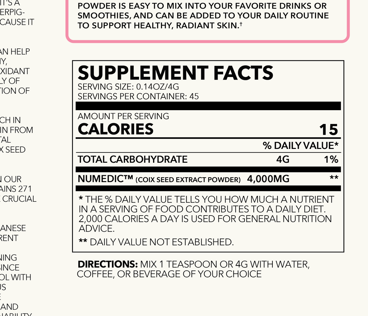 Tone and Glow Coix Seed Extract Powder - Trending Wellness Store