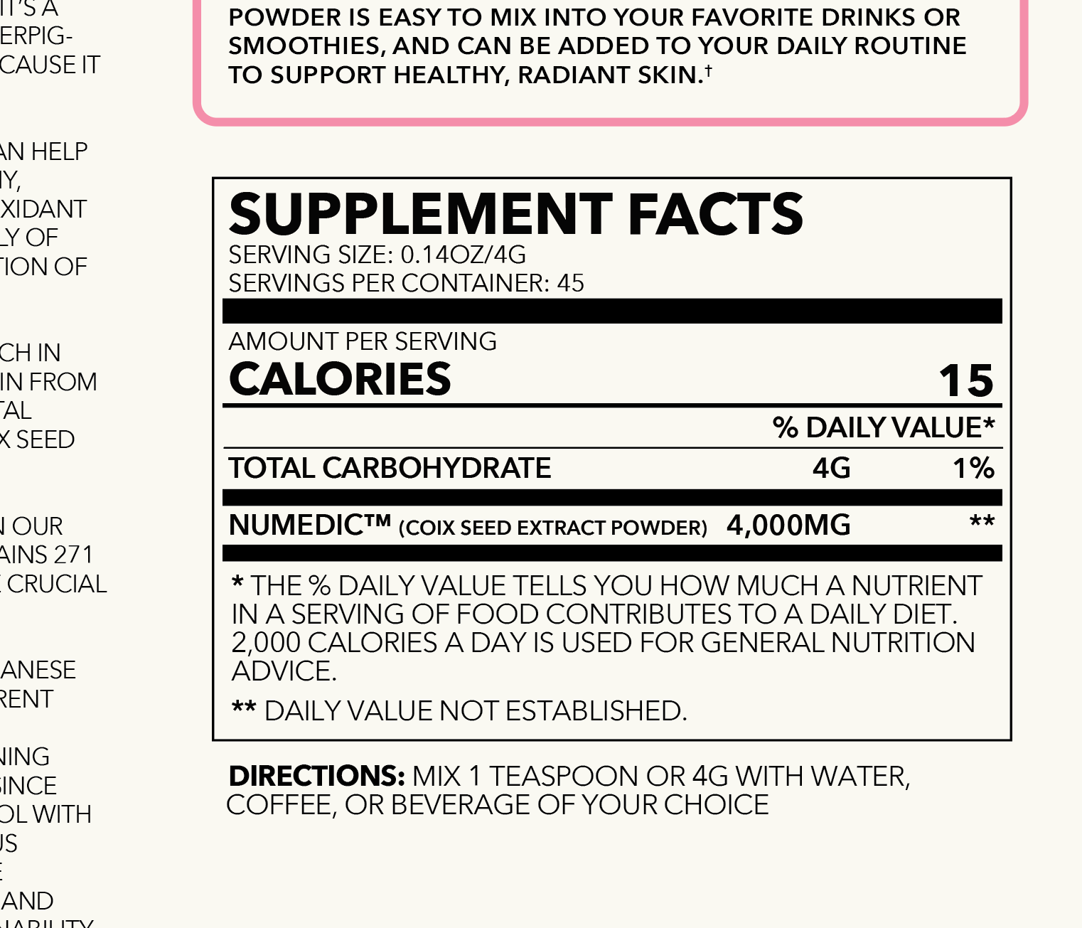 Tone and Glow Coix Seed Extract Powder - Trending Wellness Store