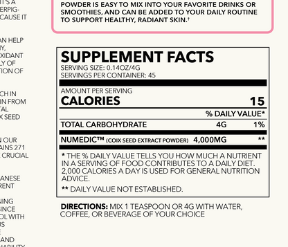 Tone and Glow Coix Seed Extract Powder - Trending Wellness Store