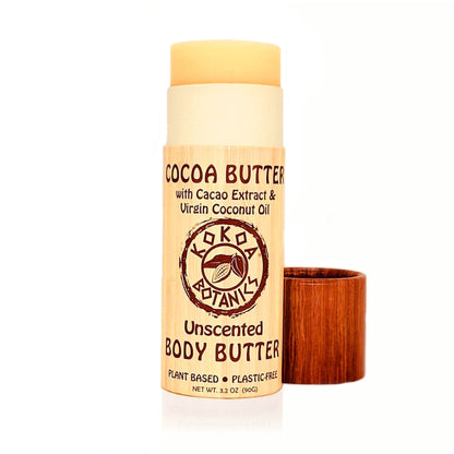 Cocoa Butter Lotion Bar with Virgin Coconut Oil – Unscented – Plastic-Free 3.2 oz - Trending Wellness Store