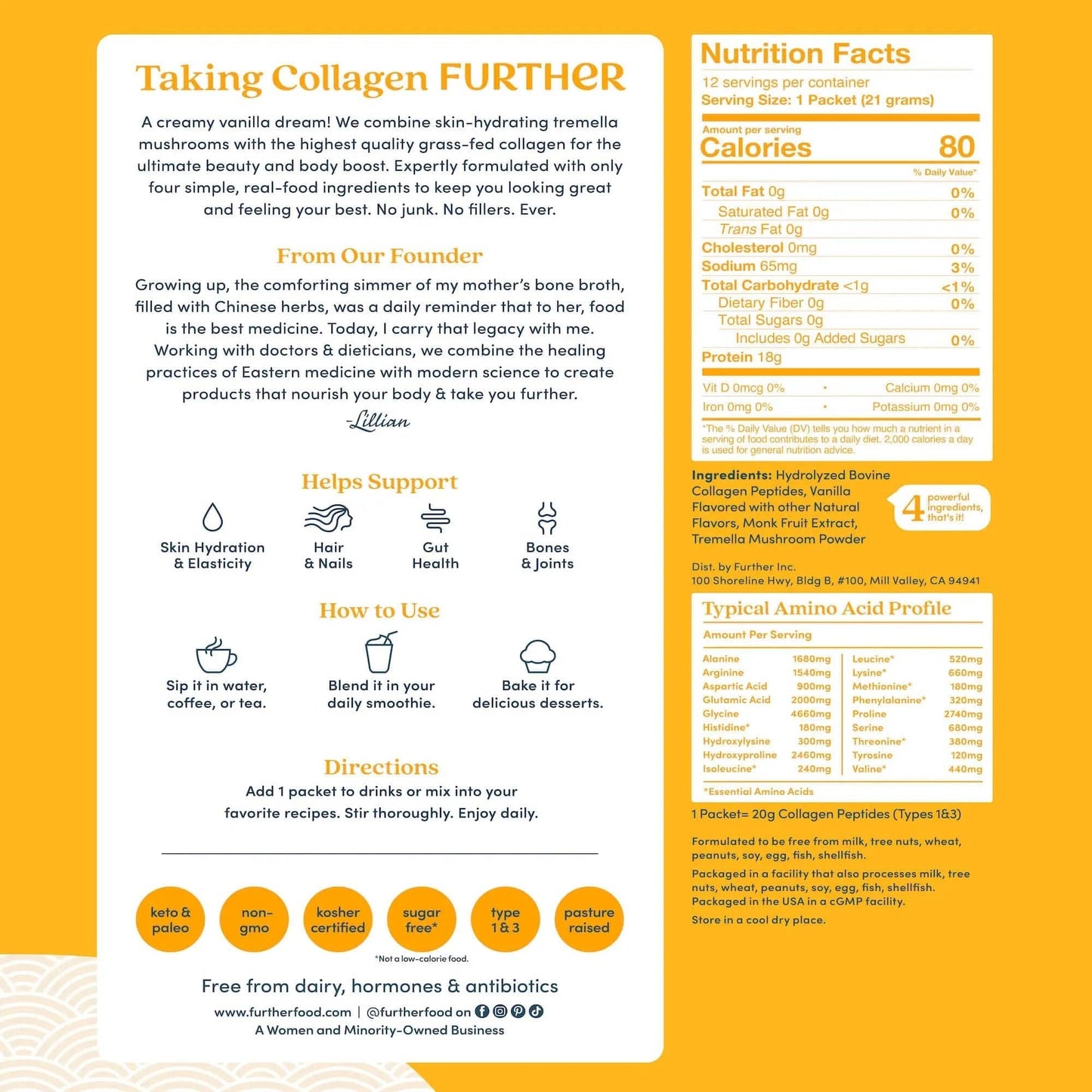 Vanilla Collagen Stick Packets - Trending Wellness Store