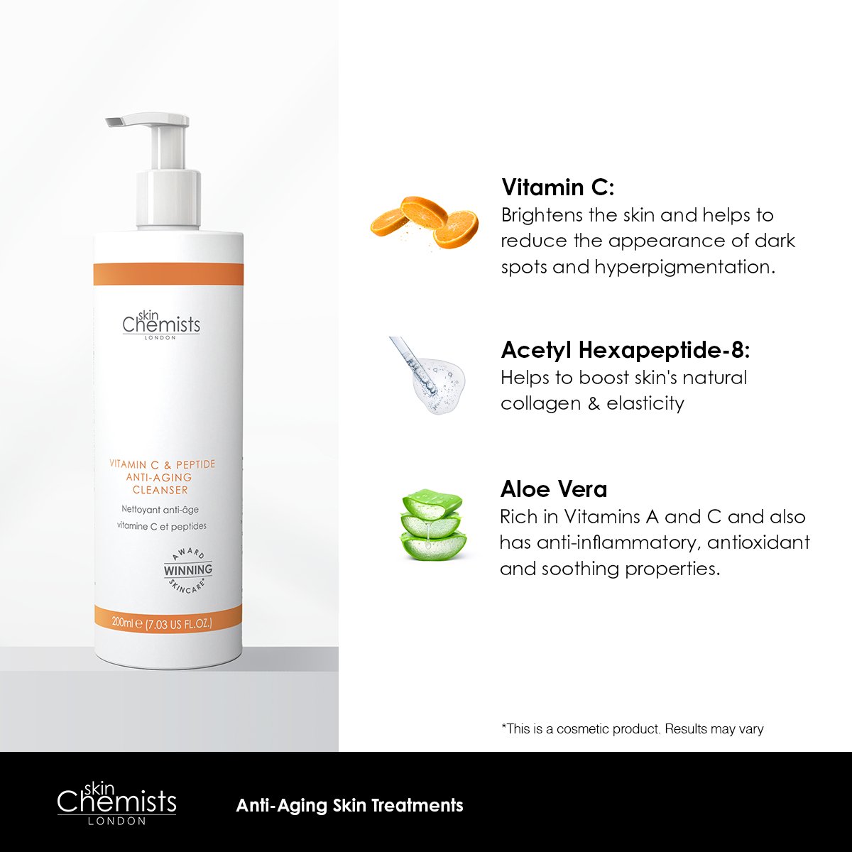 Vitamin C & Peptide Cleanser 200ml - Trending Wellness Store