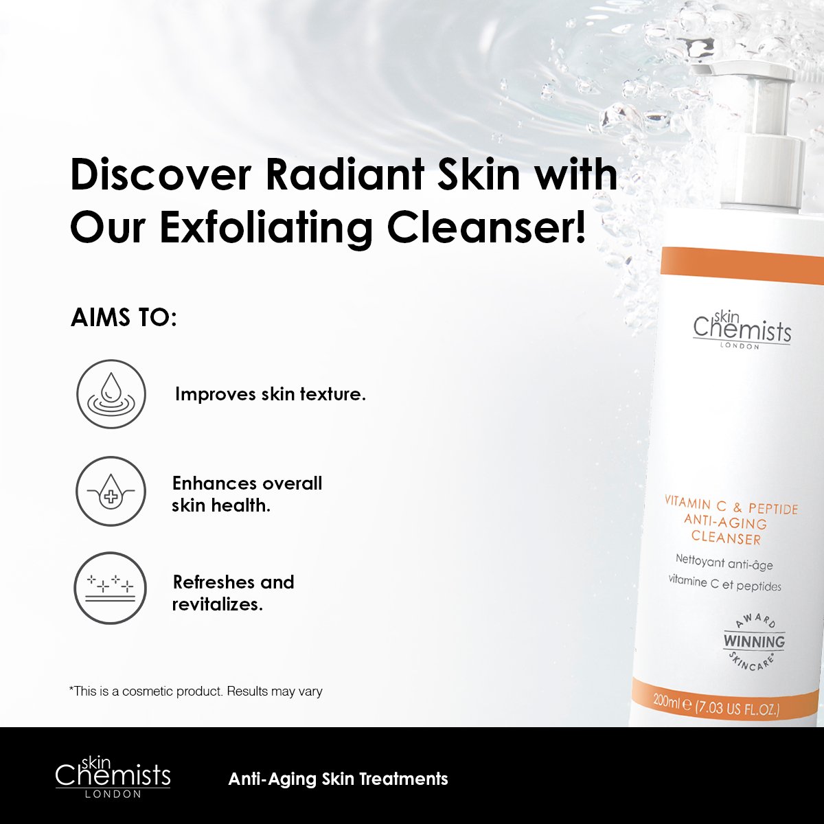 Vitamin C & Peptide Cleanser 200ml - Trending Wellness Store