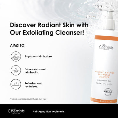 Vitamin C & Peptide Cleanser 200ml - Trending Wellness Store