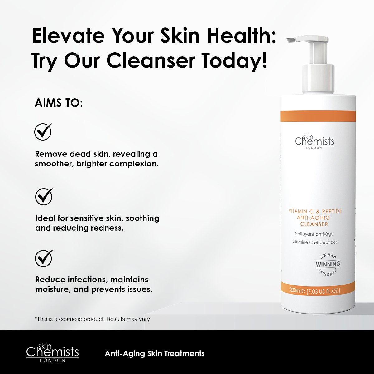 Vitamin C & Peptide Cleanser 200ml - Trending Wellness Store