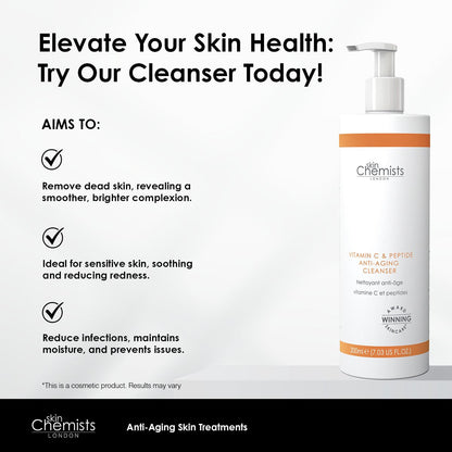 Vitamin C & Peptide Cleanser 200ml - Trending Wellness Store
