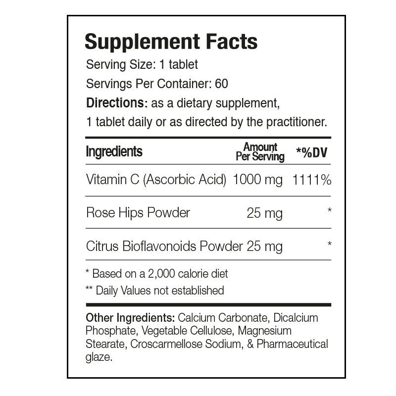 Vitamin C: 1000mg - Trending Wellness Store