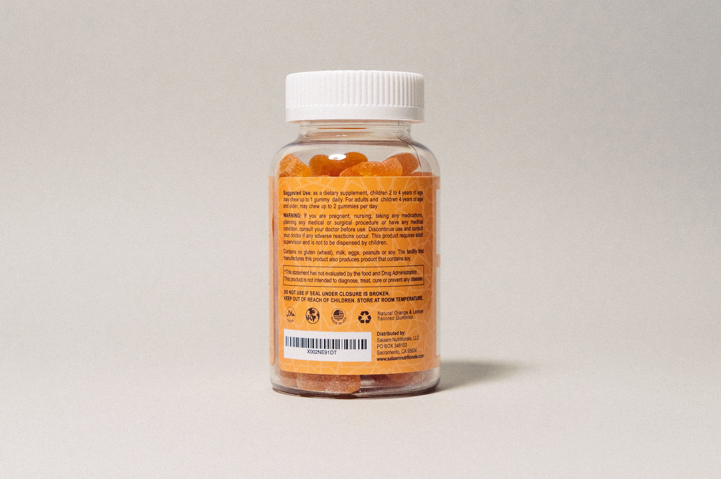 Halal Vitamin C Chewable Gummies - 60 Count | Salaam Nutritionals - Trending Wellness Store