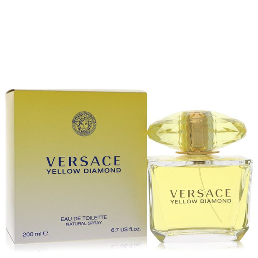 Versace Yellow Diamond by Versace Eau De Toilette Spray 6.7 oz for Women - Trending Wellness Store
