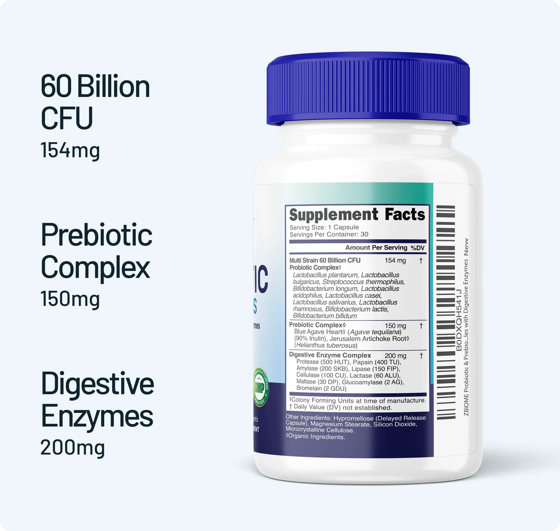 ZBIOME Probiotic + Prebiotic + Digestive Enzymes 90 Day Supply - Trending Wellness Store